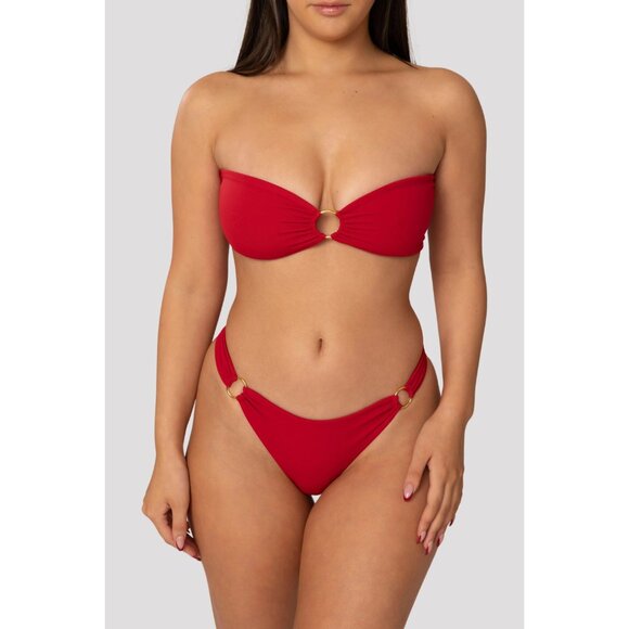 Marky Swim Dangerous in Rose Bikini in Red - Picture 2 of 5